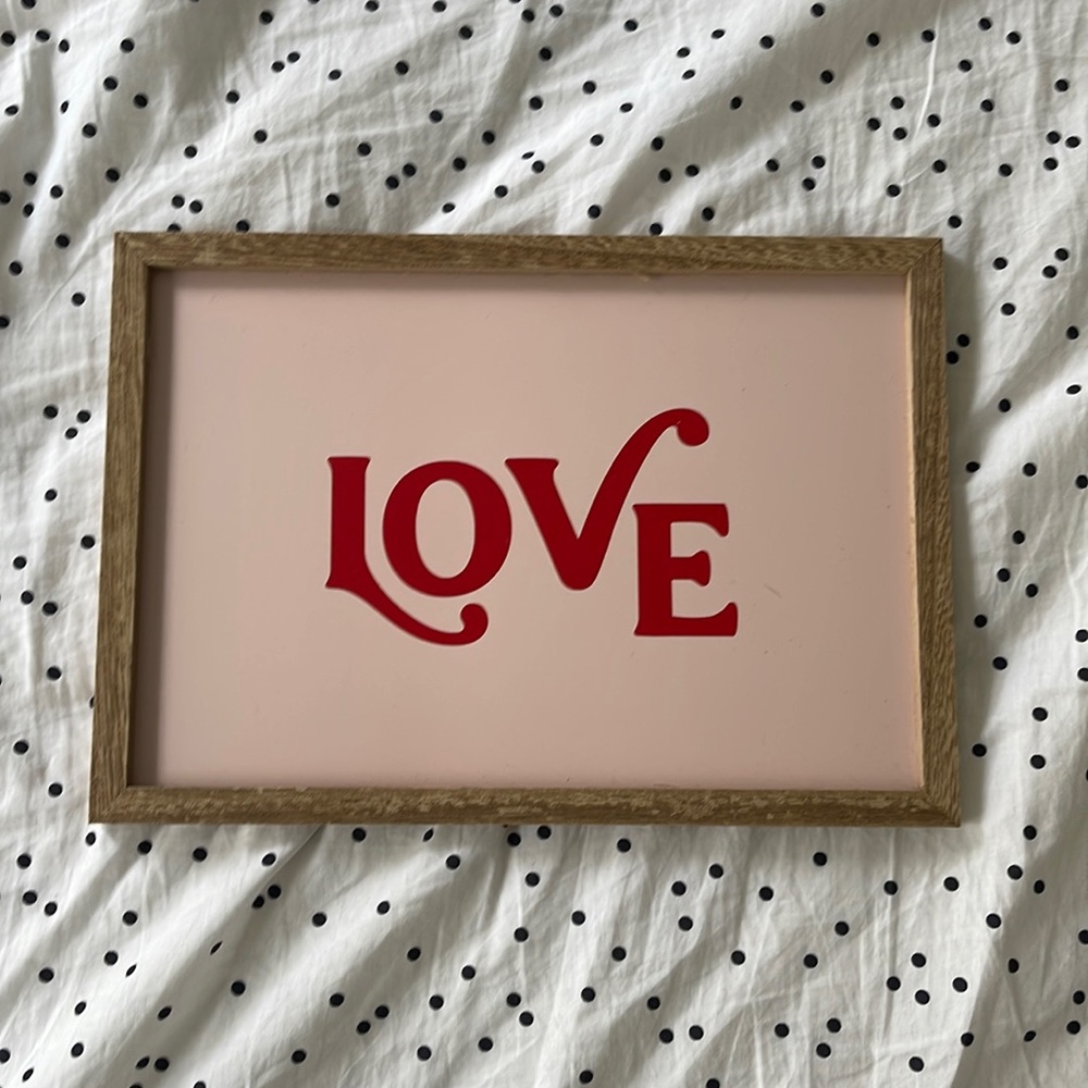 Target Bullseye Valentine’s Day “love” sign